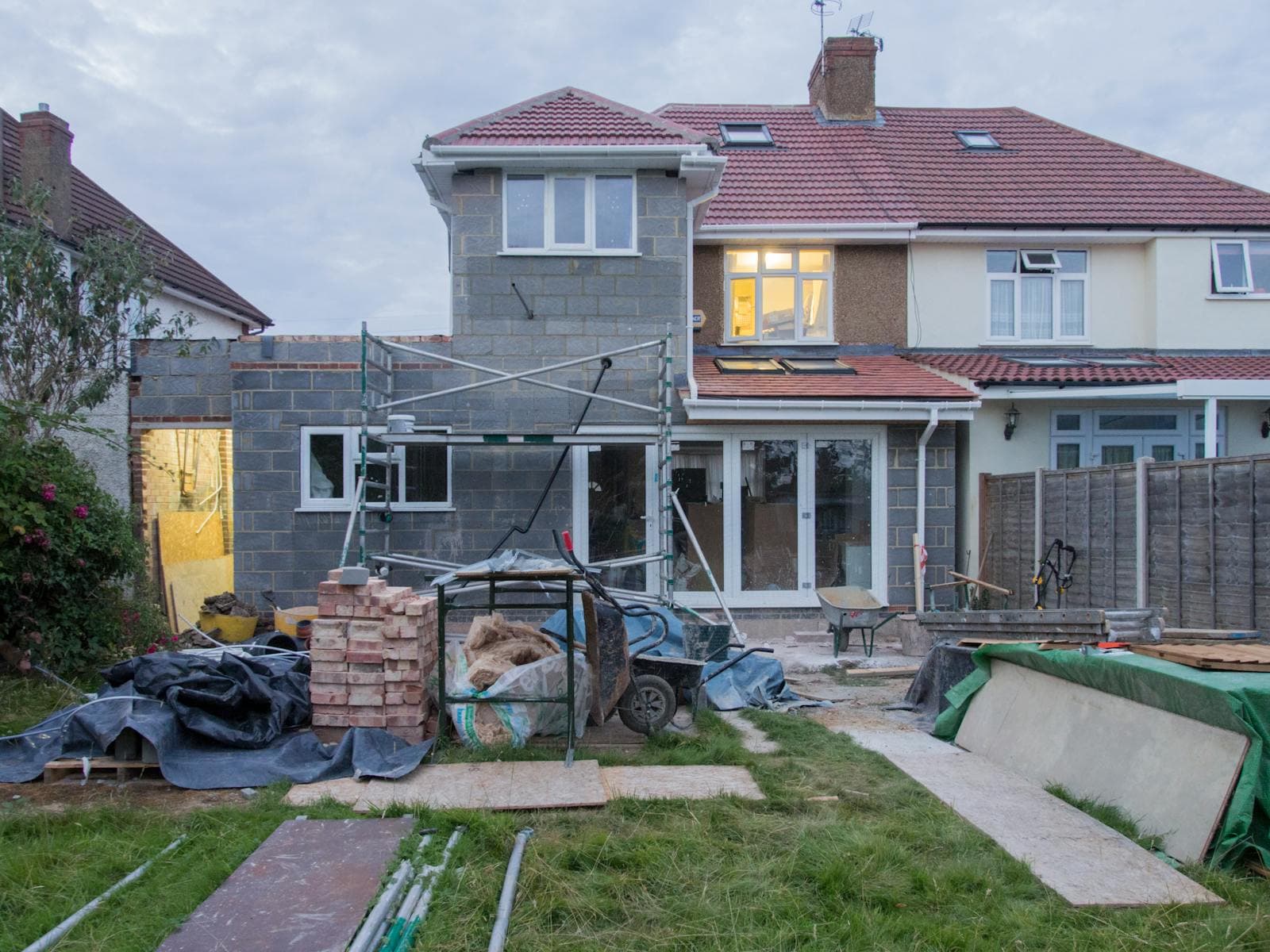 Residential house renovation visit becoming a clear trade quote